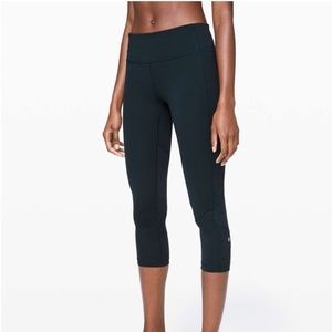Lululemon Pace Rival Crop 22" Nocturnal Teal